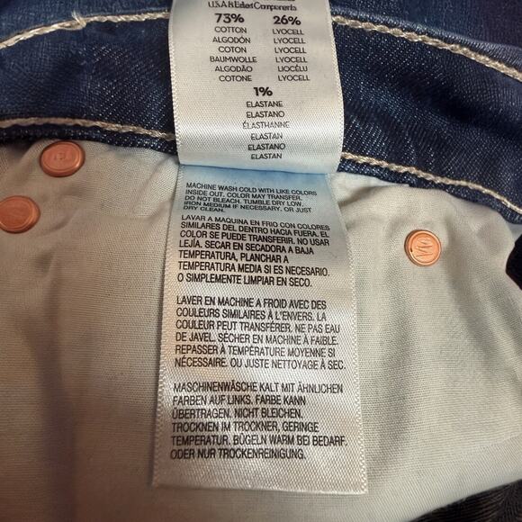 Mother Jeans Rascal Skimp Dark Denim Straight Leg Stretch Jeans NWT Size 26 - Picture 11 of 12